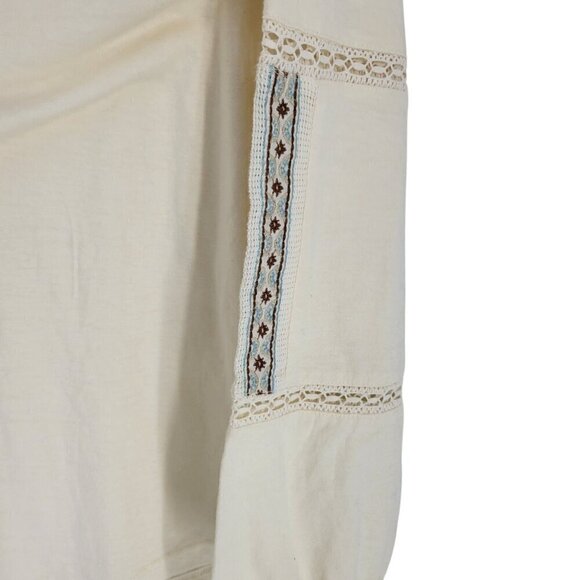 Bob Timberlake Boho Peasant Blouse Large Embroidered Western artisan - Picture 5 of 6